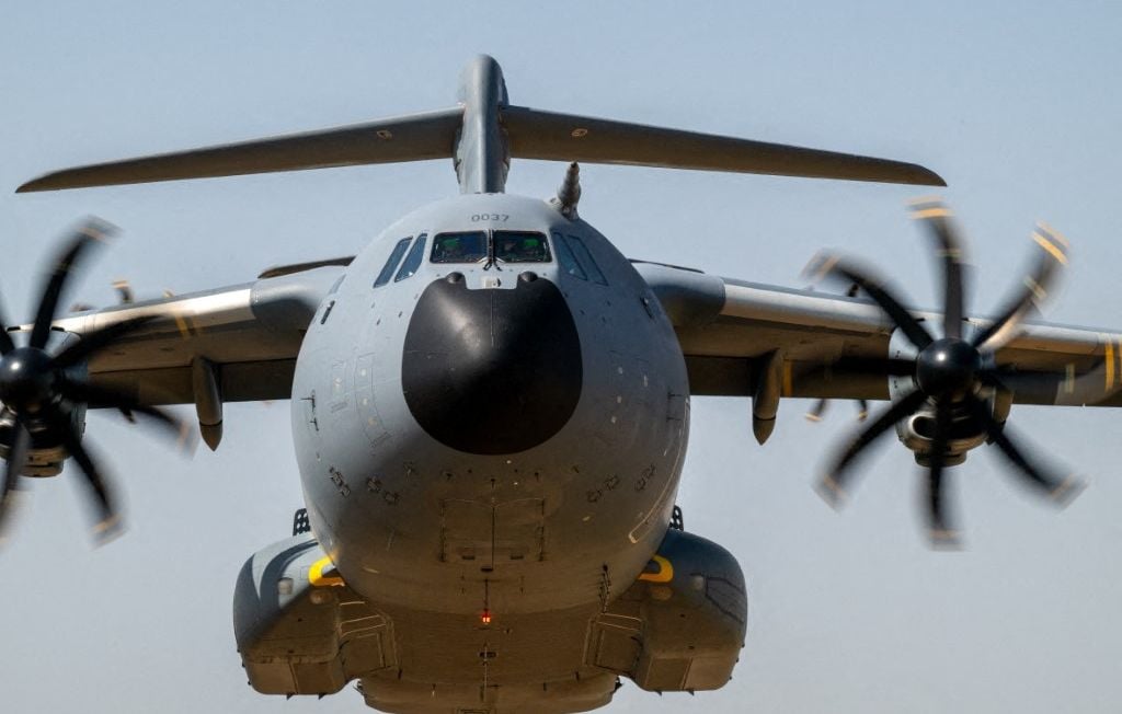 El A400M, un avión de transporte militar transformado para combatir incendios El A400M, un avión de transporte militar transformado para combatir incendios
